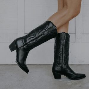 Dan Post Maria Black Leather Women's Boots